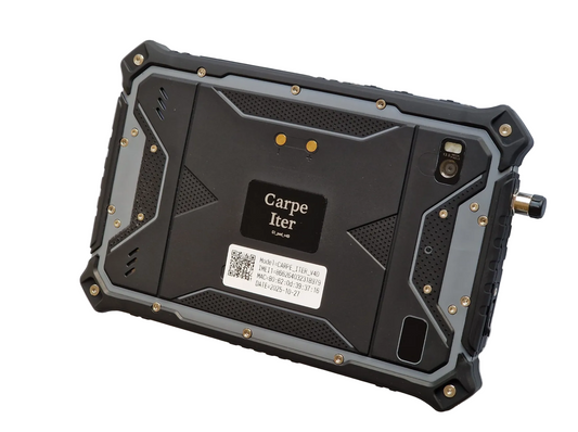 Shows back side of Carpe Iter