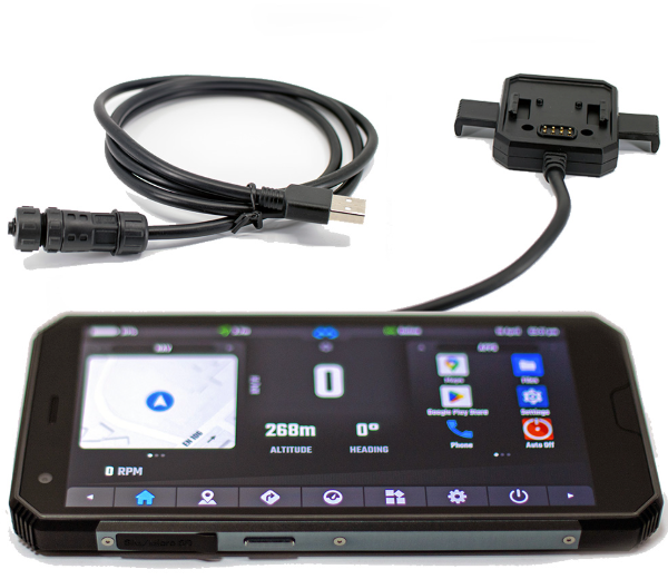 DMD-T665 with charging base and USB-A connector cable