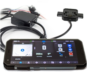 DMD-T665 NAV PHONE with Holder AND 12V CHARGING OPTION - MotoNavAdventure