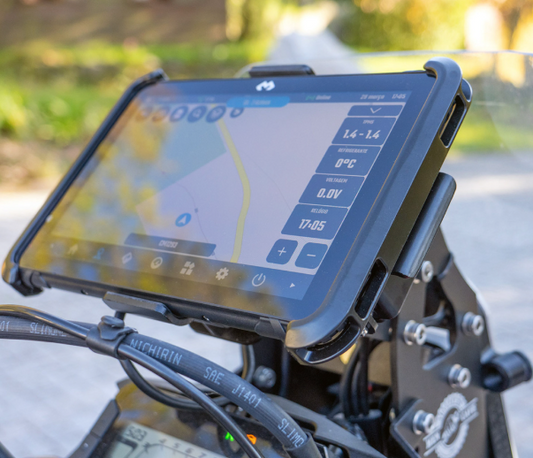 Shows DMD-T865X Off-Road Holder with DMD-Tab T865X