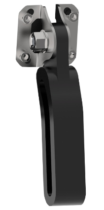 Shows DMD AJP PR7 AMPS Bracket from back of the mounting plate