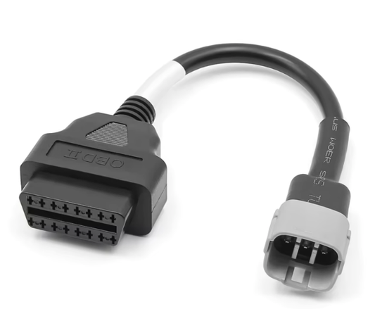 Shows SUZUKI 6 pin to OBD cabel for NON_EURO5 Motorcycles