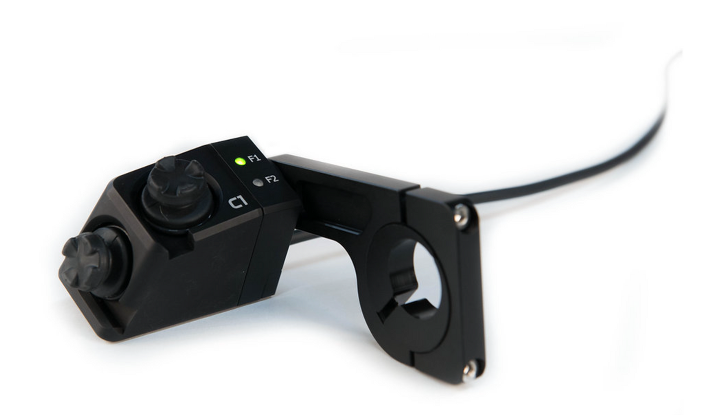 Shows SilverFox C1 navigation controller with the control elements
