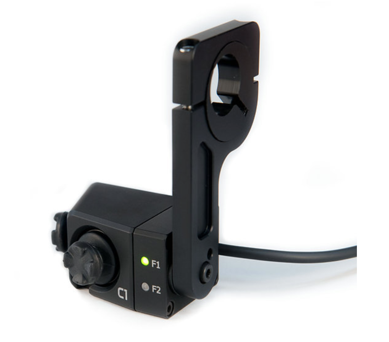 Shows SilverFox C1 navigation controller front and holder