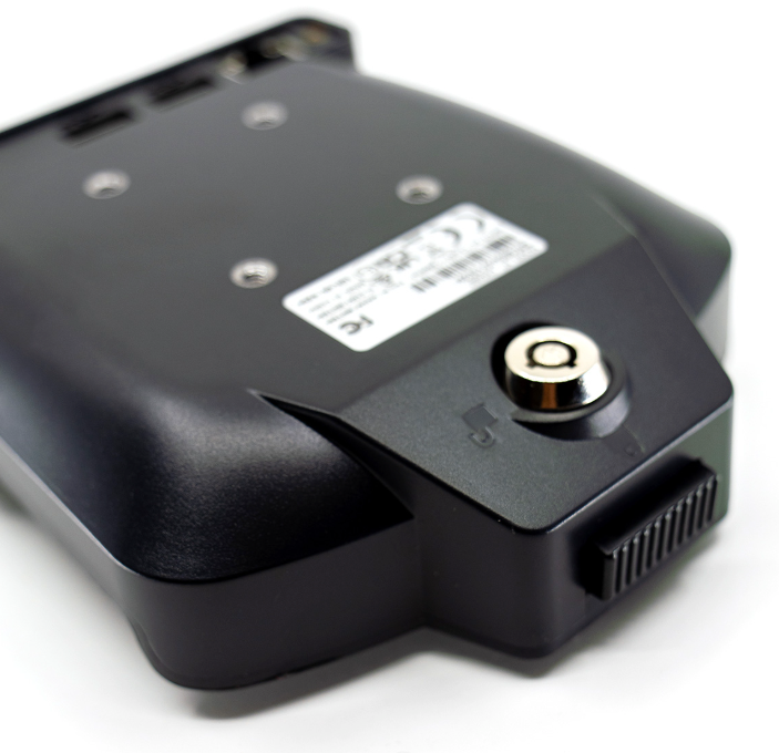 Shows key lock on DMD-T865X Car Holder