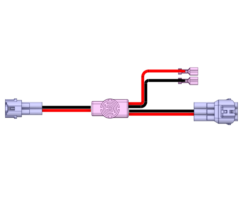 Shows Caretta Power Cable for YAMAHA 2PIN Motorcycles