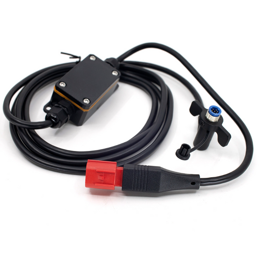 Shows DMD-NOR7E M9 – CAN (Euro5/OBD) cable with connection box.