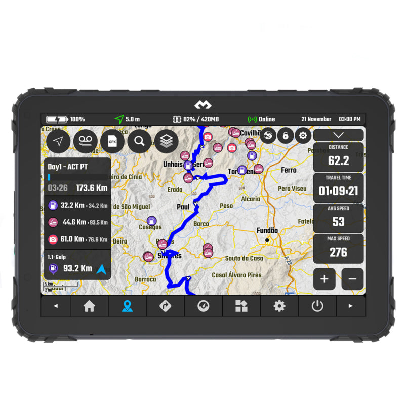 DMD-T865X ALL IN ONE GPS NAVIGATION and Roadbook Solution
