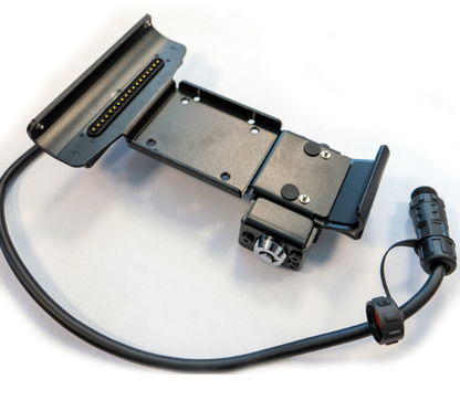 Shows the DMD-T865X and DMD-T880X metal holder with the lock in the side position as an overview.