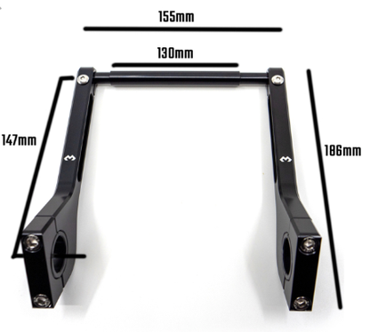 DMD 22-28MM LONG HANDLEBAR BRACKET - MotoNavAdventure
