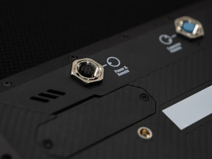 Shows connector for Power and Remote on NOR7E Device.