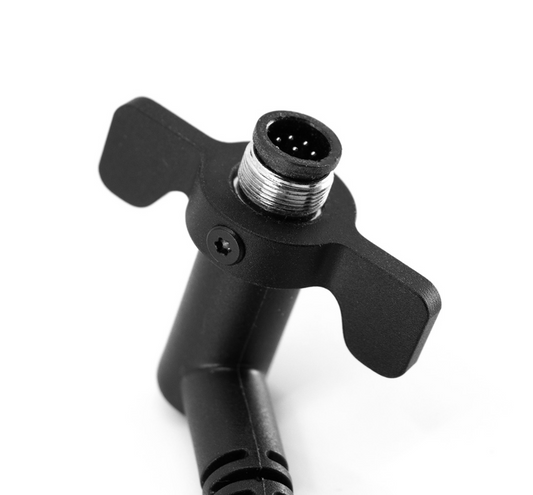 Shows DMD Wing nut adapter for DMD T865 T880 mounted on M9 socket