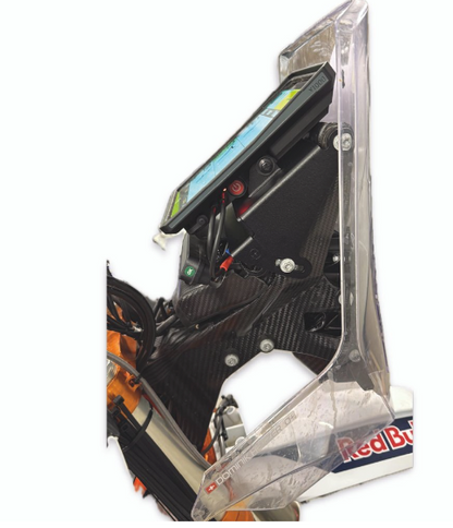 Side view on a Y1000 mounted on KTM 450 Rally Bracket